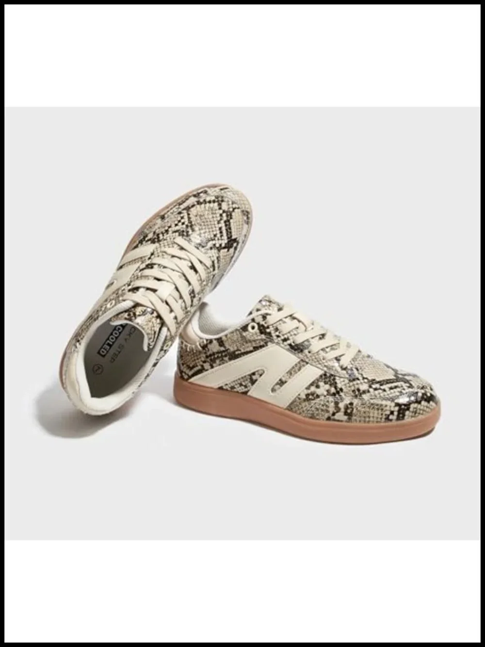 Women's Retro Sneakers Genuine Leather Casual Skate Shoe Anti Slip